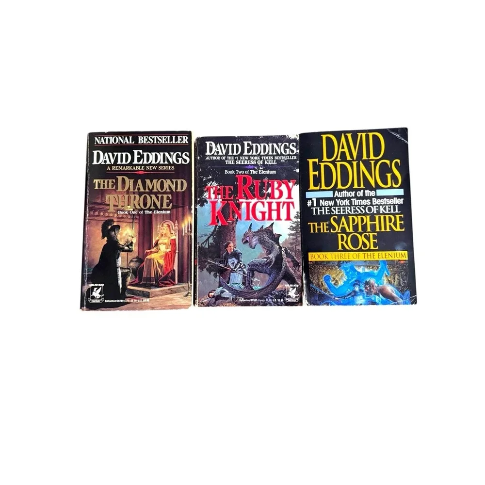 2 Complete Series Set ELENIUM & TAMULI Trilogy by David Eddings 6 Paperback Lot